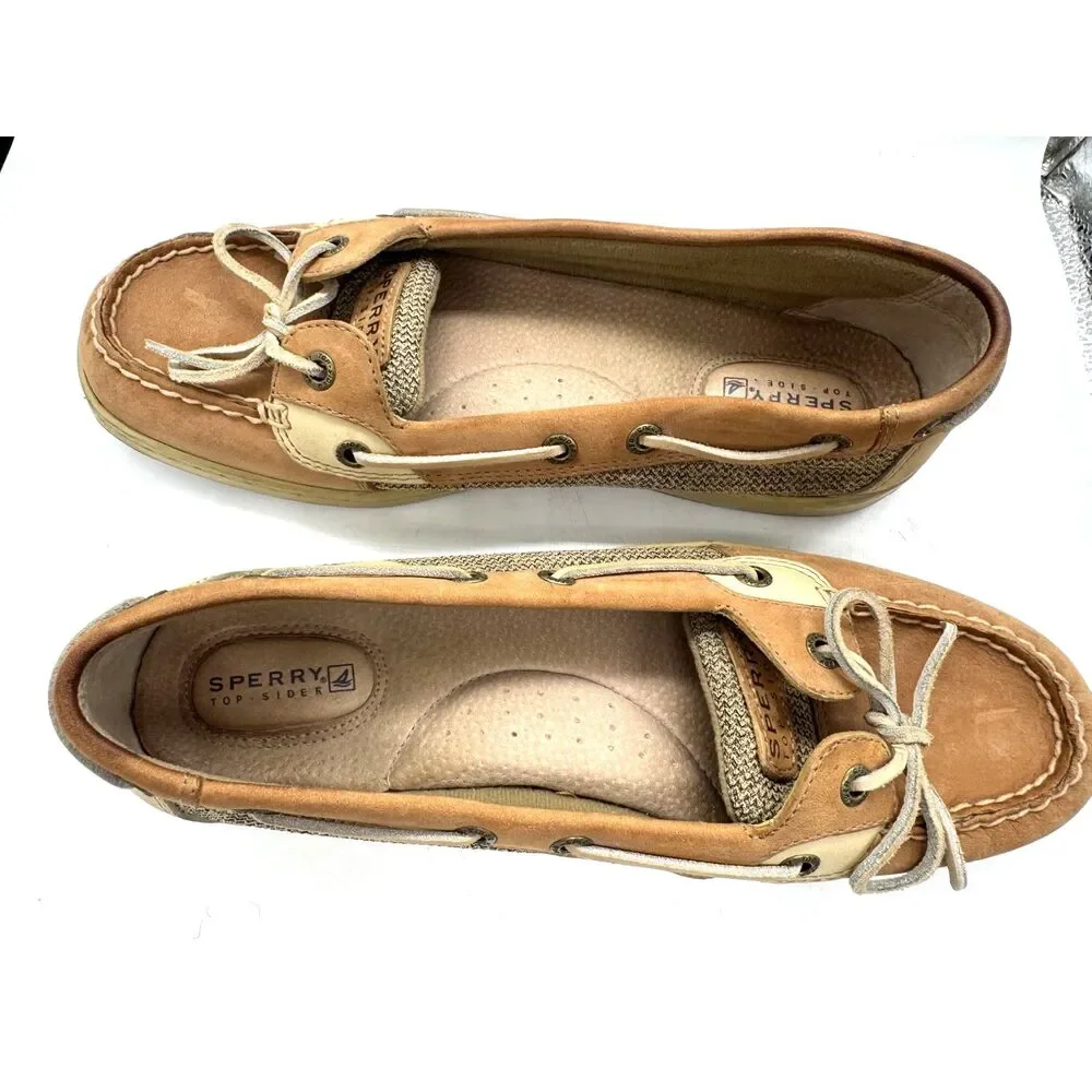 Sperry Boat Shoes Women Sz 9 Comfort Insole & Rubberized Sole